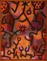 Flora sobre rocas Sun Paul Klee texturizada